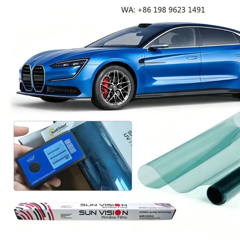 Professional Nano Ceramic Car Window Film High Heat Rejection Anti UV HD Clarity Privacy Tint Wholesale  Logo Box