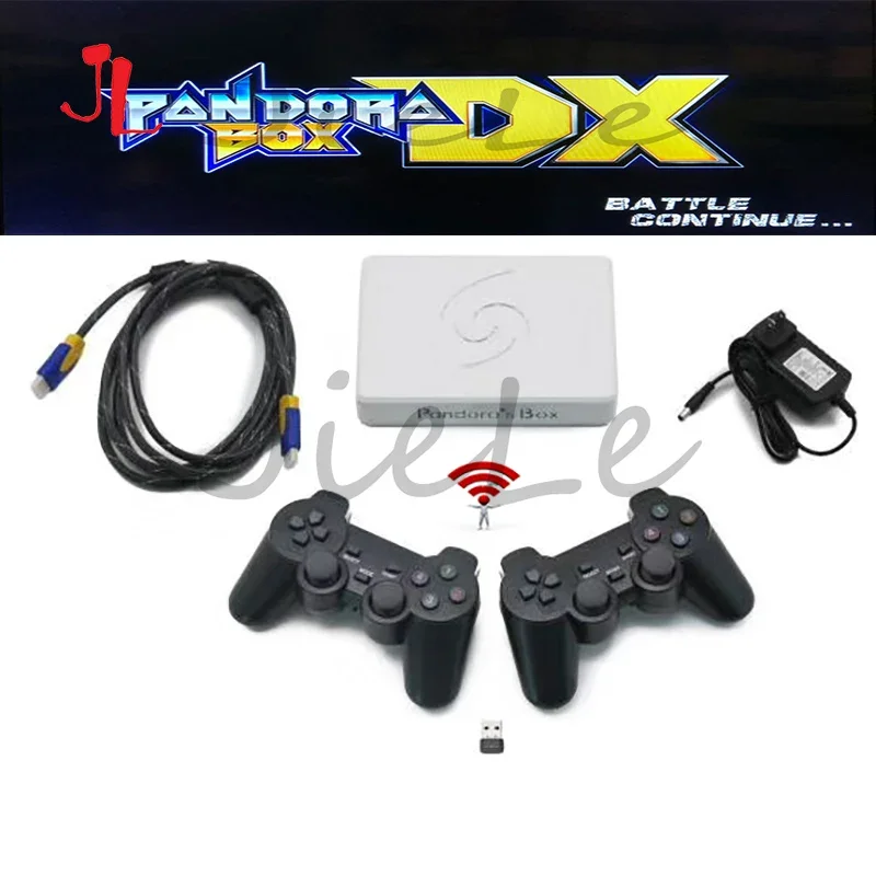 

Original Pandora Box DX wireless game controller set, Arcade PCB 3000 in 1 record high score/pause/save function 3D video game