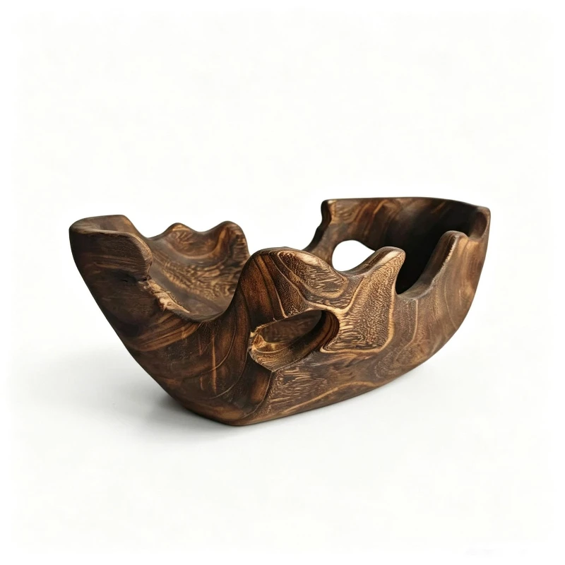Handmade wooden craft trays, pendulum plates, snack fruit plates