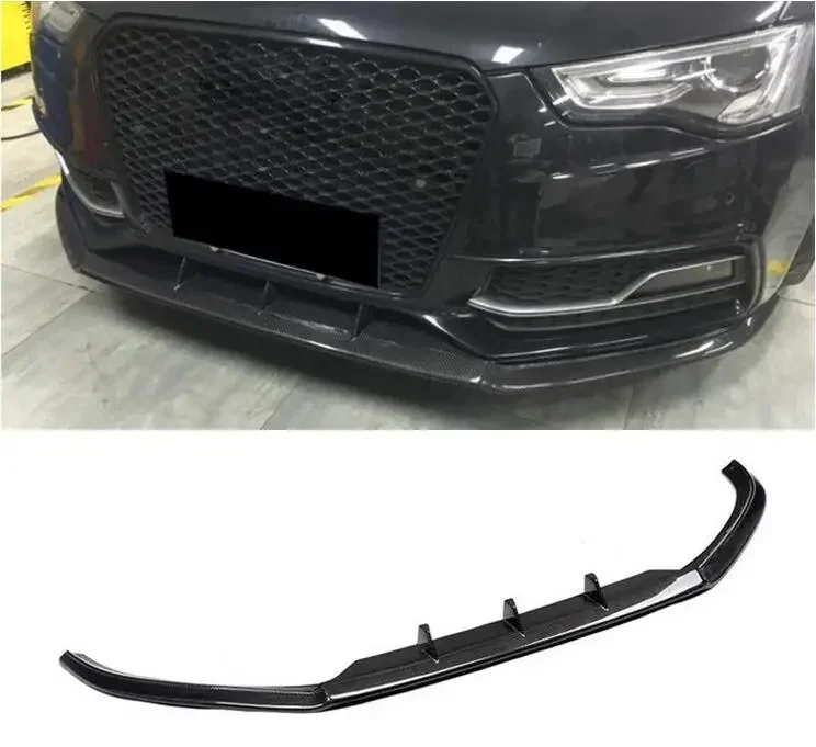 Front bumper Lip For FOR AUDI A5 S5 Sline 2012 2013 2014 2015 2016 Spoiler Splitters Lid Real Carbon Fiber