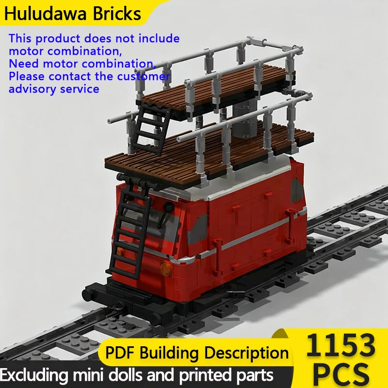 

City Car Model MOC Building Bricks German Railway Train KLV 61 Modular Technology Gifts Holiday Assemble Children Toys Suit