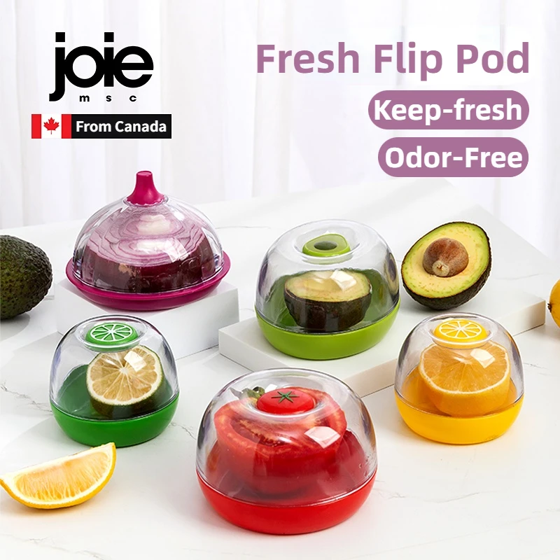 Joie Creative Kitchen Refrigerator Vegetable Fruits Crisper Containers Onion Avocado Tomatoes Lemon Fresh keeping Storage Box