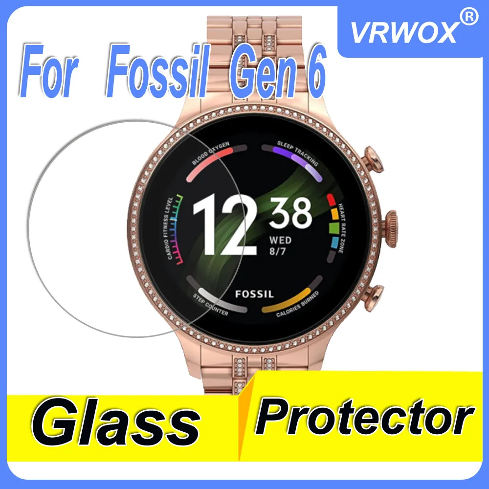 

1/3/5 Pcs Tempered Glass For Fossil Women's Gen 6 42mm FTW6077 FTW6078 FTW6080 Watch Scratch Resistant Screen Protector