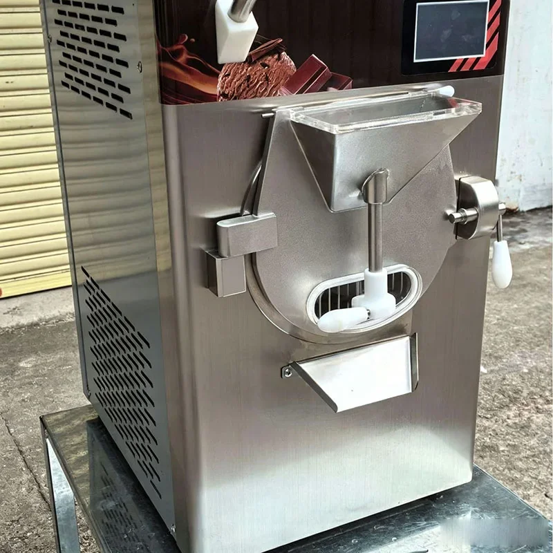Commercial Countertop Hard Ice Cream Implement Stainless Steel Touchscreen Gelato Freezing Equipment