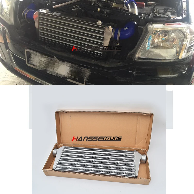 Hanssentune Aluminum  550 X 230 X 65mm  Intercooler + Turbo Intercooler  Piping Kit  For Toyota Hilux Vigo /Fortuner 3.0L 04-15