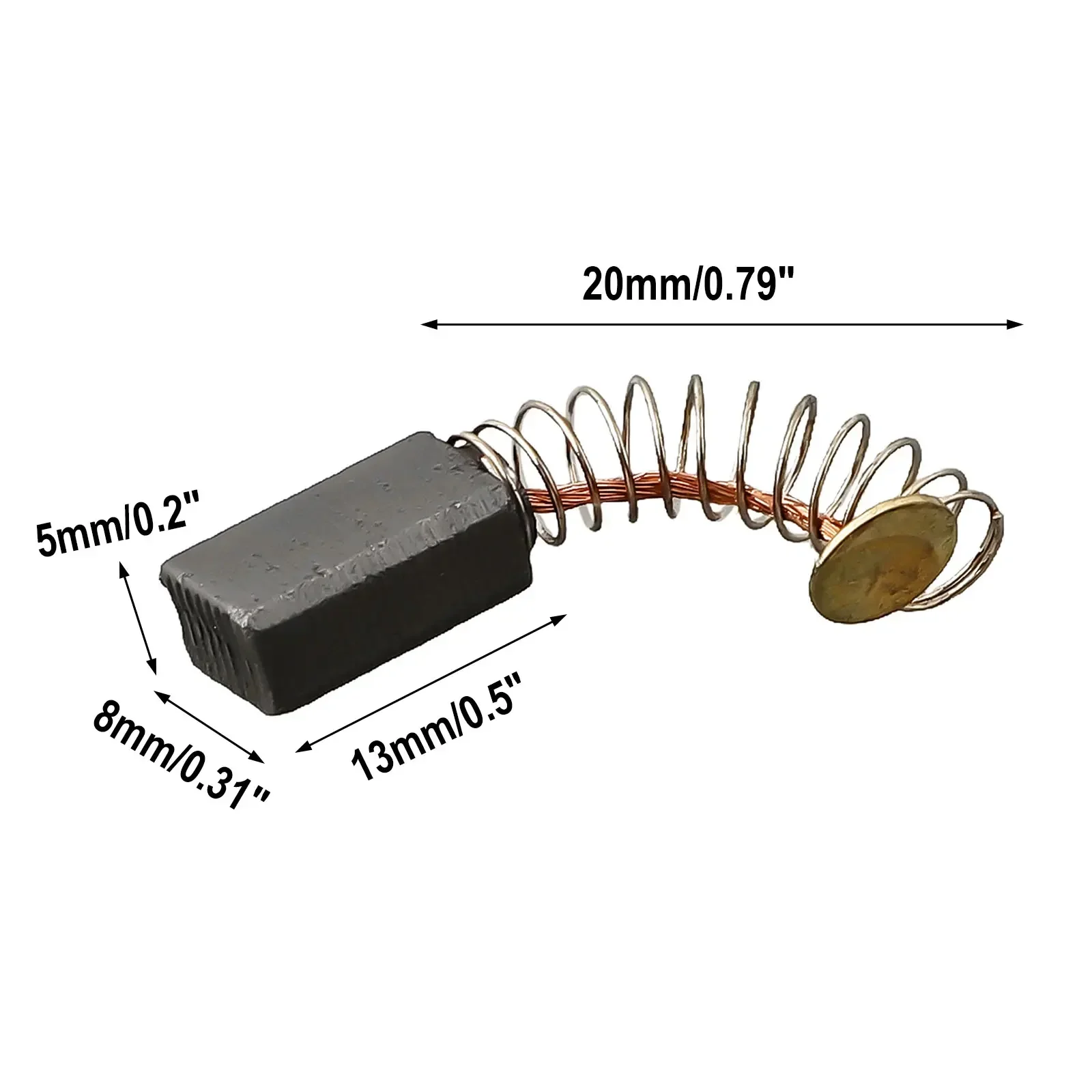 

2pcs Carbon Brushes For Electric Motors 13mm X 8 X 5mm Replacement Part Power Tool Accessories Circular Saws Parts