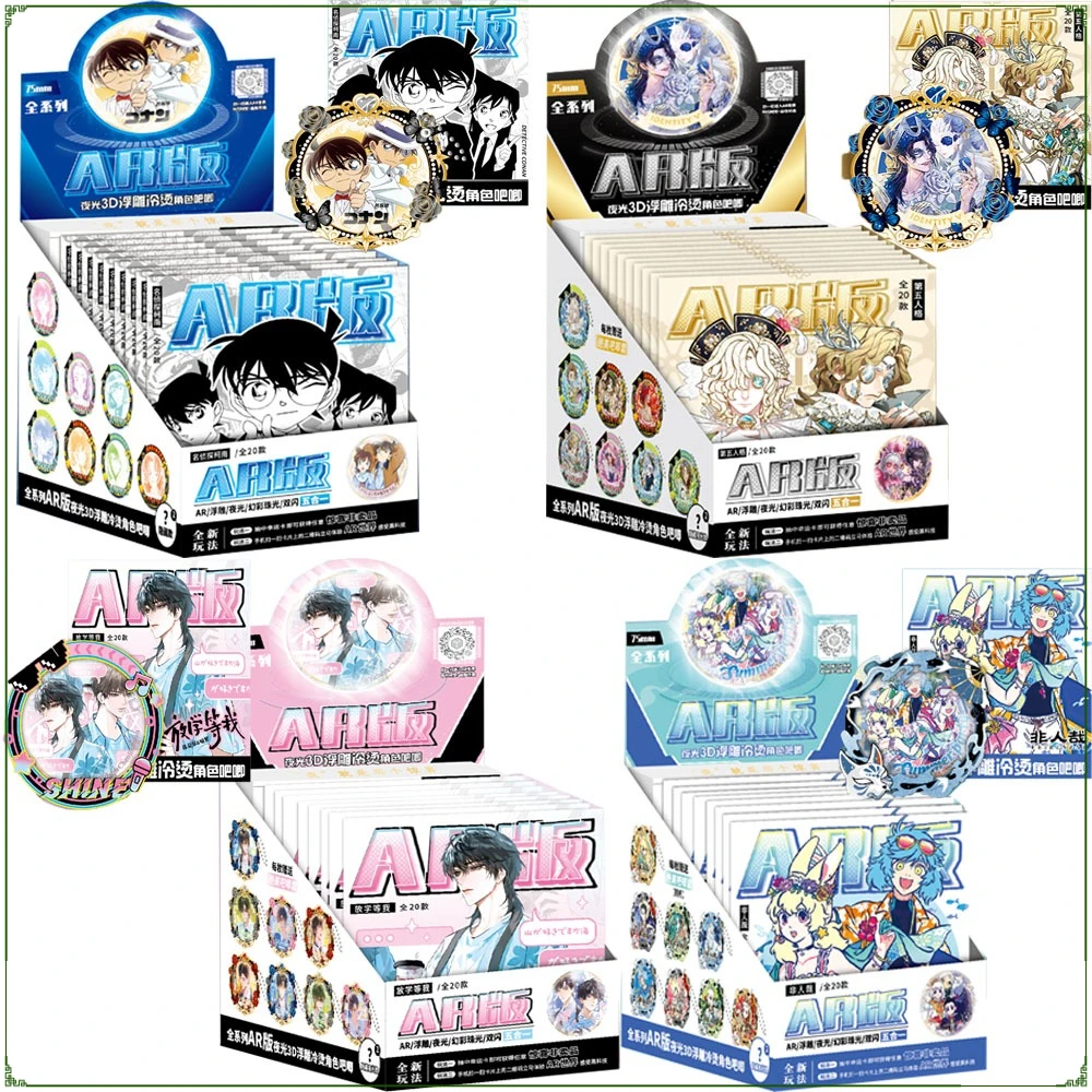 

Классический аниме-периферийный 3D рельефный светящийся в темноте AR значок мультфильм очаровательные персонажи брошь для рюкзака аксессуар подарки