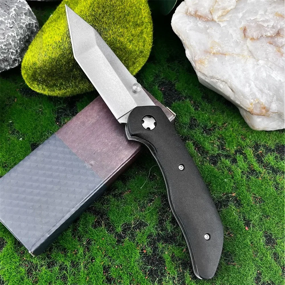 دائم KB 7506 EDC سكين للفرد 440C شفرة مع مقبض ألياف النايلون التخييم في الهواء الطلق التكتيكية الصيد السفر التنزه أداة المساعدة