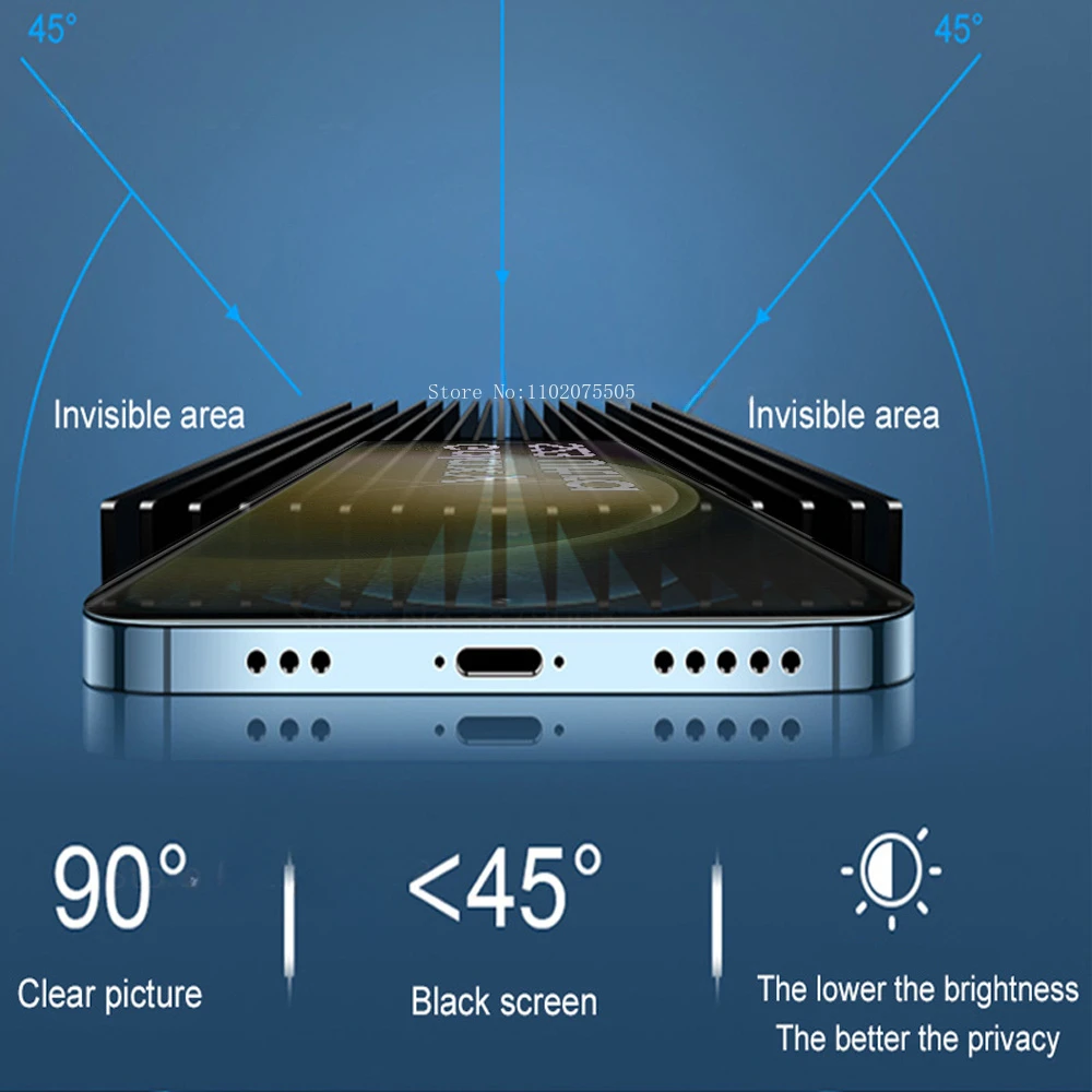 2PCS Privacy Protective Glass For Samsung Galaxy S23 Ultra Screen Protector On Sumsung S20 S21 S22 Ultra  Anti-Spy Tempered Flim image 5