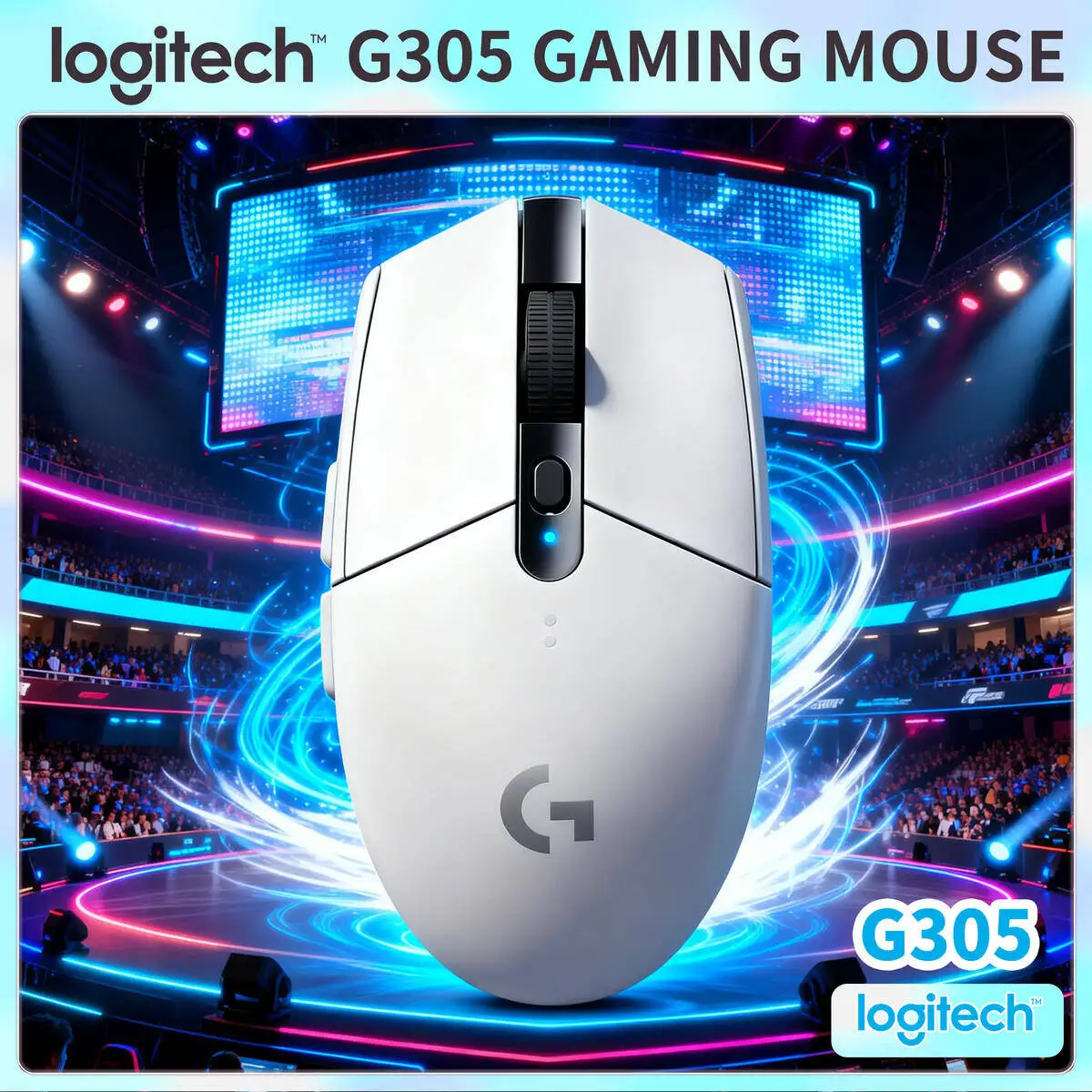

Logitech G305 LIGHTSPEED Gaming Mouse Wireless 12000 DPI LIGHTSPEED 6 Buttons for PC Gaming Windows Gamer