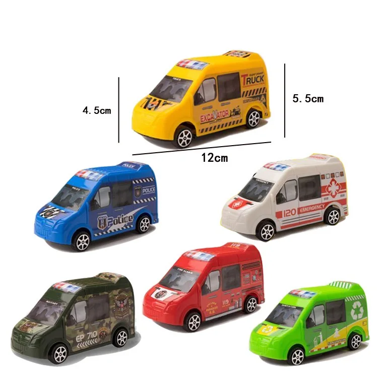 Modèle de voiture à traction inertielle à quatre roues motrices, modèle inertiel incassable, cadeaux pour enfants