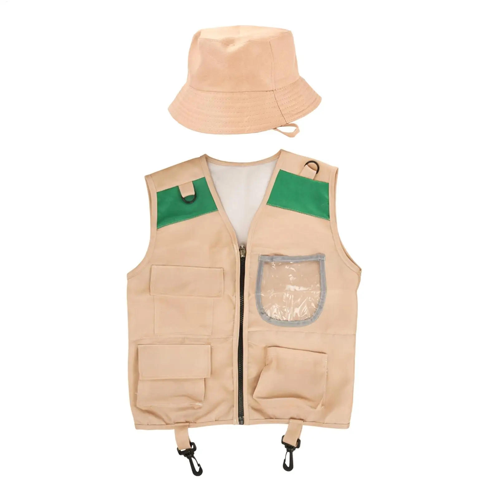 

Детский костюм исследователя: жилет и шляпа, комплект для сафари, жилет-карго для мальчиков, набор для приключений на природе, костюмы для ролевых игр и переодеваний для маленьких детей