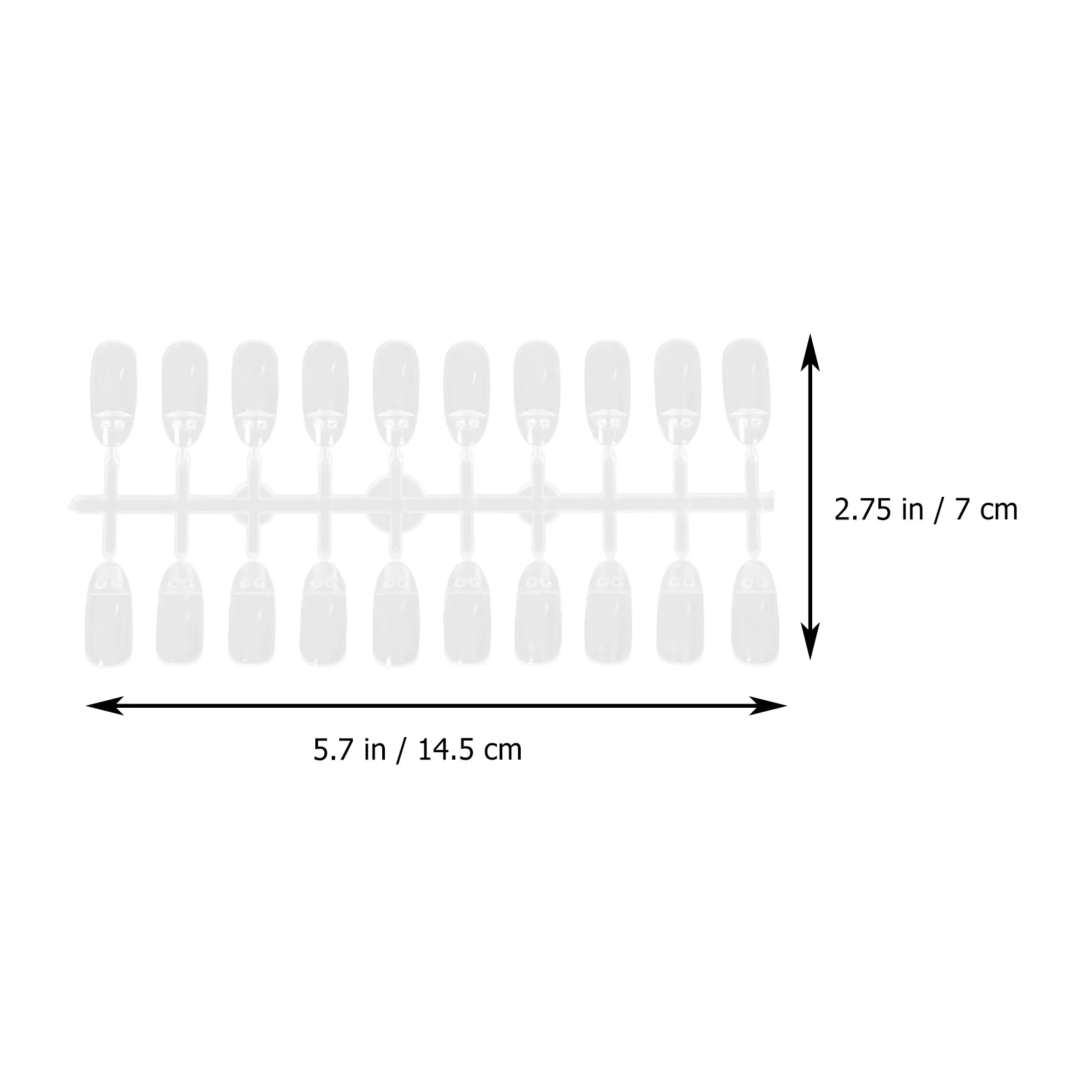 

5Sets Manicure Practice Nail Piece Color Cards Round Shape Smooth Fake Fingernail Tips for Nail Salon Tool Display Board Supply