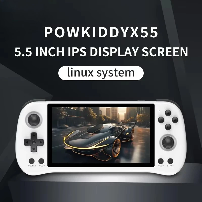 NEW X55 Handheld Game Console 60000 Games PSP 5.5in IPS Screen Linux 4000mAh TV HDMI LPDDR4X 2GB