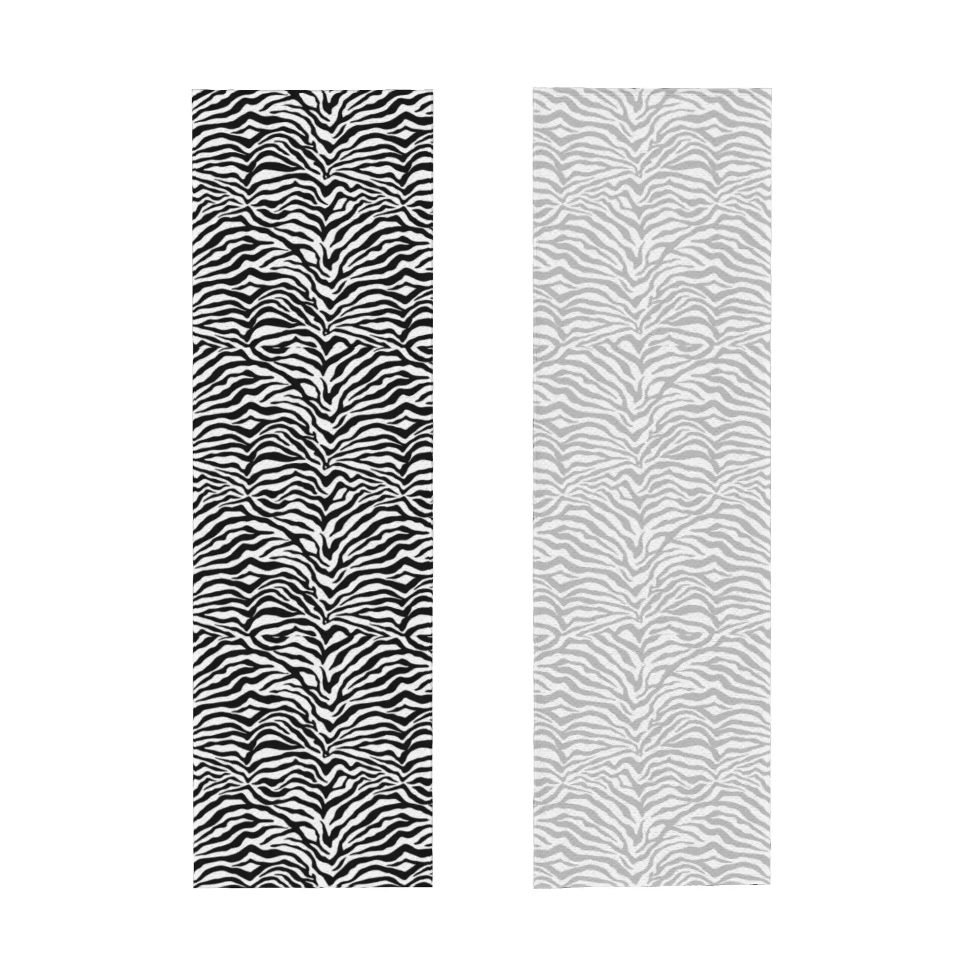 Zebra Stripes Pattern Black White Animal Print Cold Exercise Towel   Super Soft Breathable Instant Cooling Towel Yoga Towels