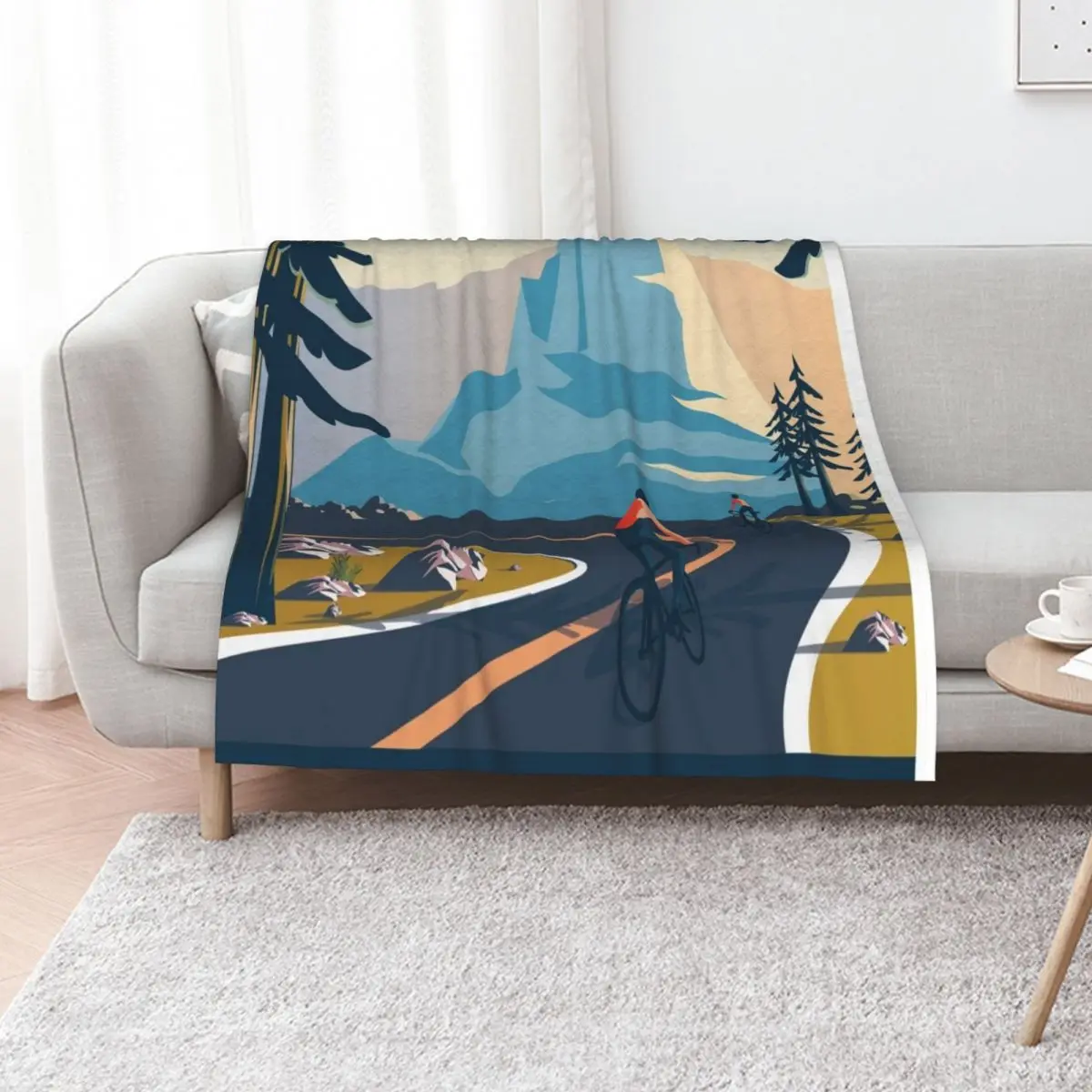 Yosemite National park poster Throw Blanket Thins Polar Sofa Quilt Beautifuls Soft Plush Plaid Blankets