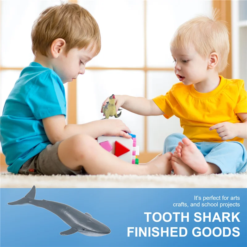 12 ชิ้นการจําลอง Mini สัตว์ทะเลฟันยักษ์ Shark Killer Whale Blue Whale Shark Penguin Dolphin รุ่น