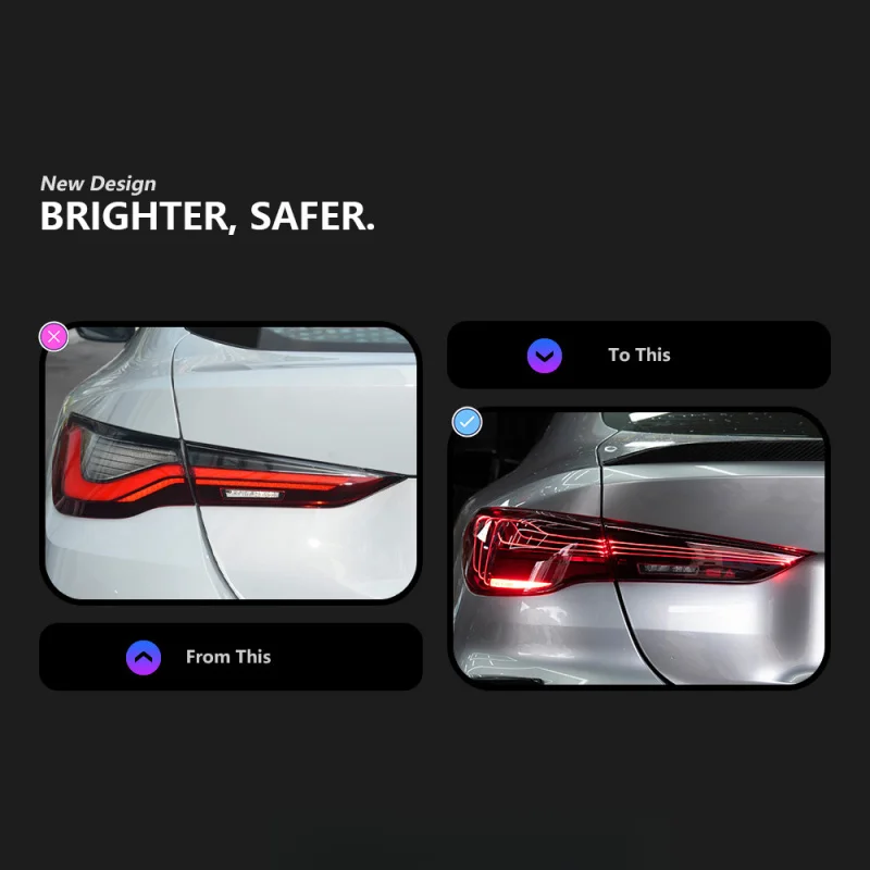 Suitable Applicable for 2020-2024 BMW G22 G82 M4 GTS 425i 430i Modified Car Laser Lights