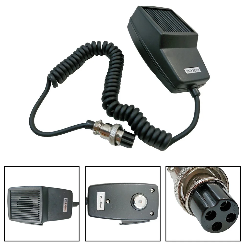 Speaker Microphone DM507 4 Pin for Galaxy For Cobra For Uniden CB Radios Two Way Radio Car Mount Communication Gear