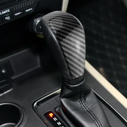 Carbon Fiber ABS Gear Shift Knob Cover Trim Sticker for Ford Everest Ranger 2016-2020 Car-styling