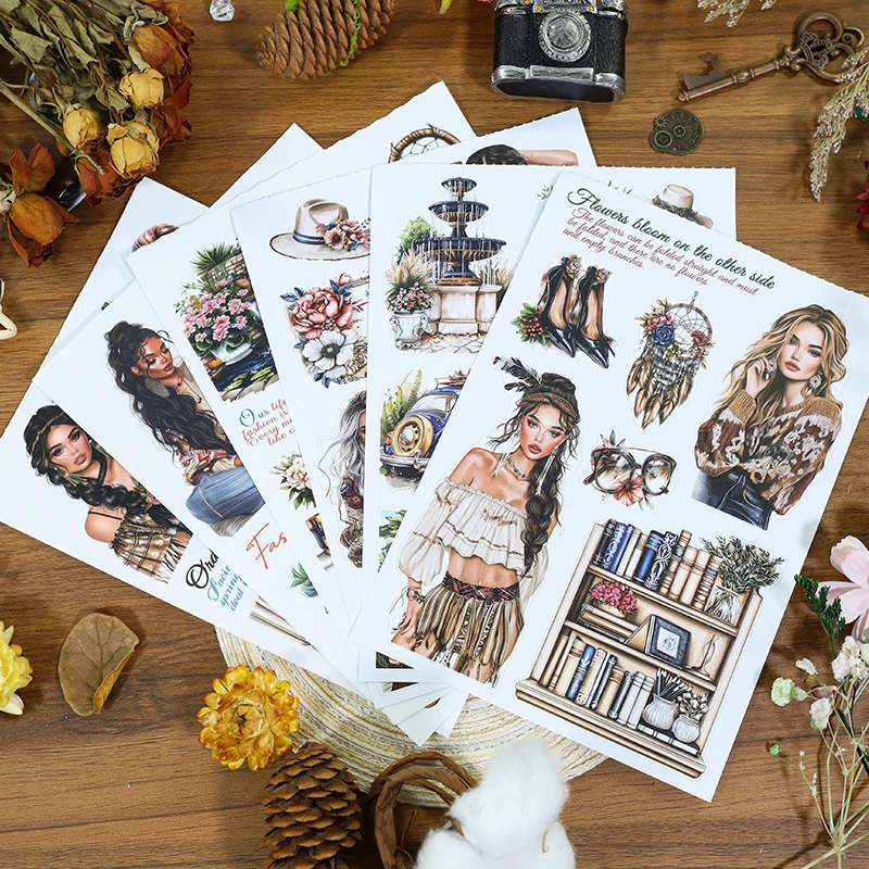 

20 листов наклейка книга эстетическая декоративная наклейка для домашних животных васи материал бумага фон коллаж DIY журнал для скрапбукинга