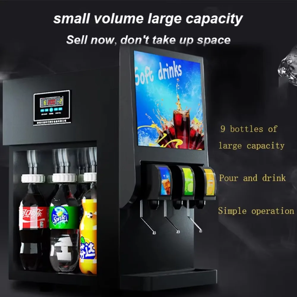 Hot-selling soda with beverage machine 9 bottles automatic commercial frozen soda beverage vending machine