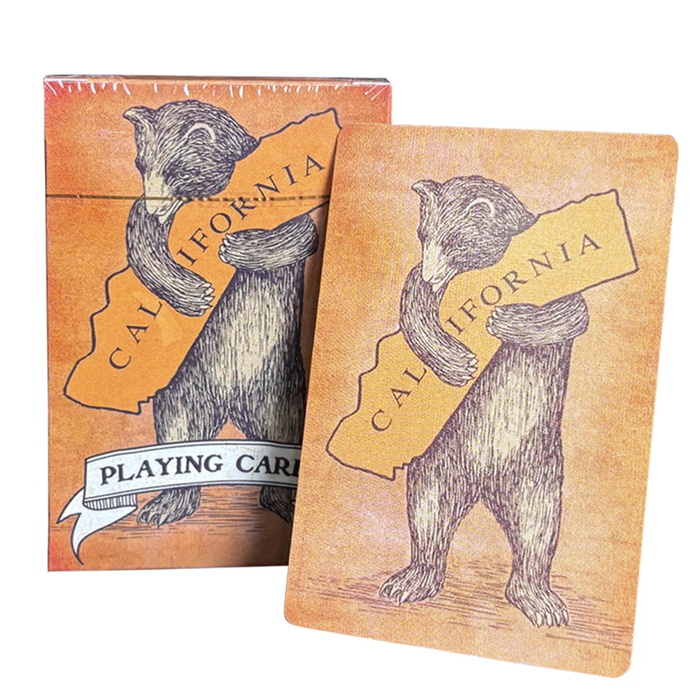 

Bear Playing Cards Brand New Vintage Style Deck of Cards I Love You California Poker Colorful Bear Limited Collector's Edition