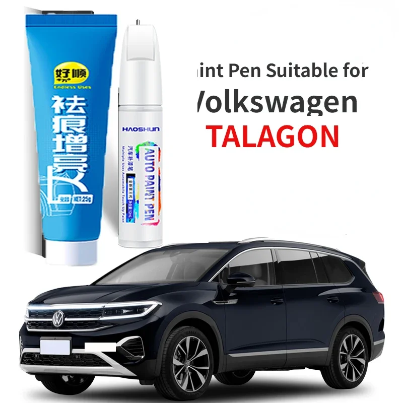 Paint Pen Suitable for Volkswagen TALAGON Paint Fixer Blue Pole Ground White Special TALAGON Car Supplie Repair TALAGON