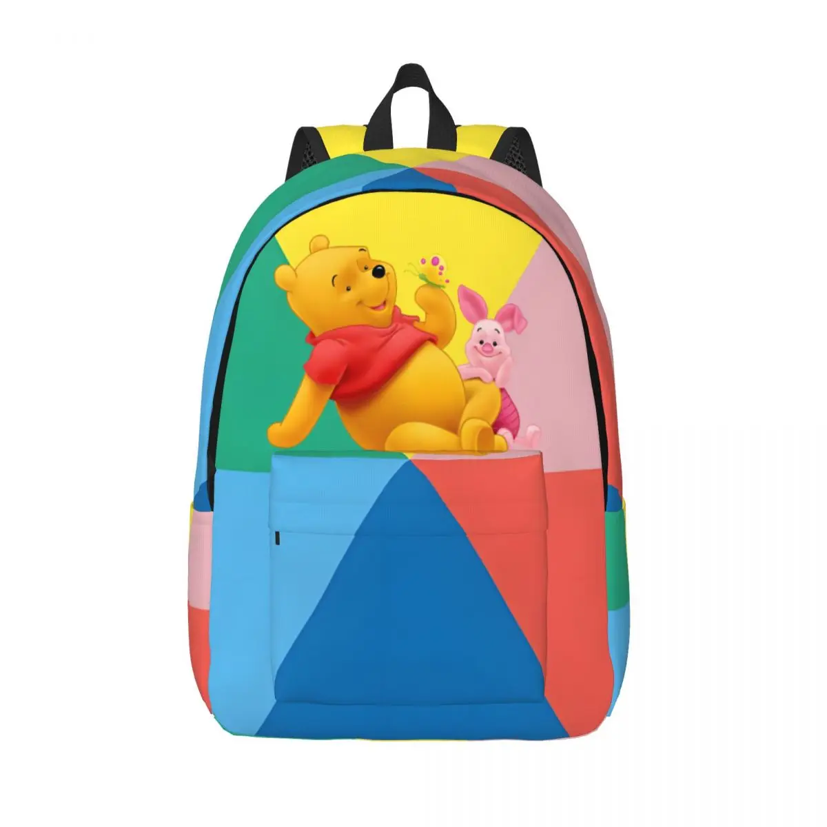 

The Pooh Winnie College Bag Disney Pooh Bear Winnie Children Adjustable Strap Weekend Picnic Birthday Large Capacity Bookbag