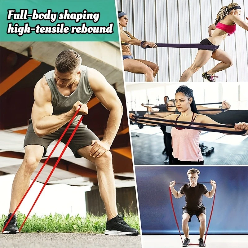 

​​​​1pc Heavy-Duty Anti-Snap TPE Resistance Bands - Multi-Tension for Stretch, Squat, Shoulder, Leg Home Gym PT​​