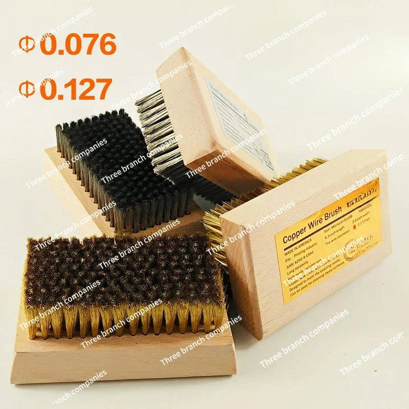 Steel wire brush, copper wire brush, wooden handle, gravure wallpaper, wallpaper cleaning, anilox roller