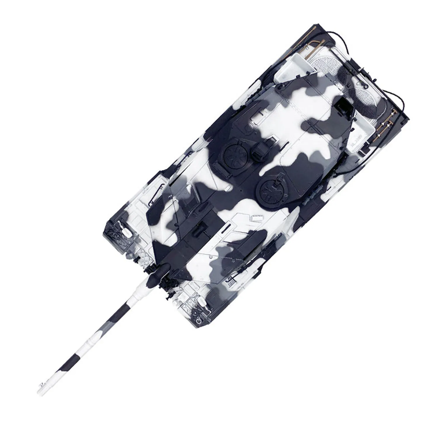 2.4G Henglong 1/16 7.0 Leopard2A6 RC Tank 3889 Metal Gearbox Suspension Bars BB IR Barrel Recoil Sound Smoke Light Battery Toy