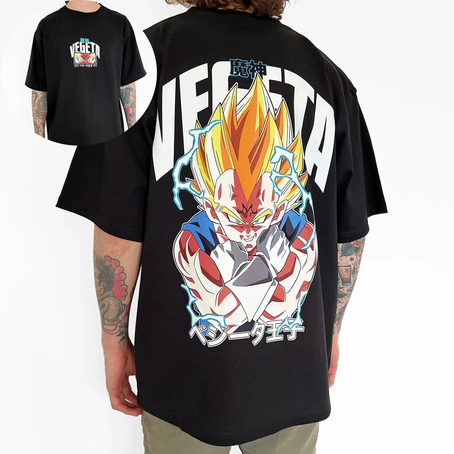 

2026 Summer Dragon Ball 40th Super Saiyan Gohan Black Gi 100% Cotton Back Print Vintage Oversized Casual Unisex T-Shirt forFans