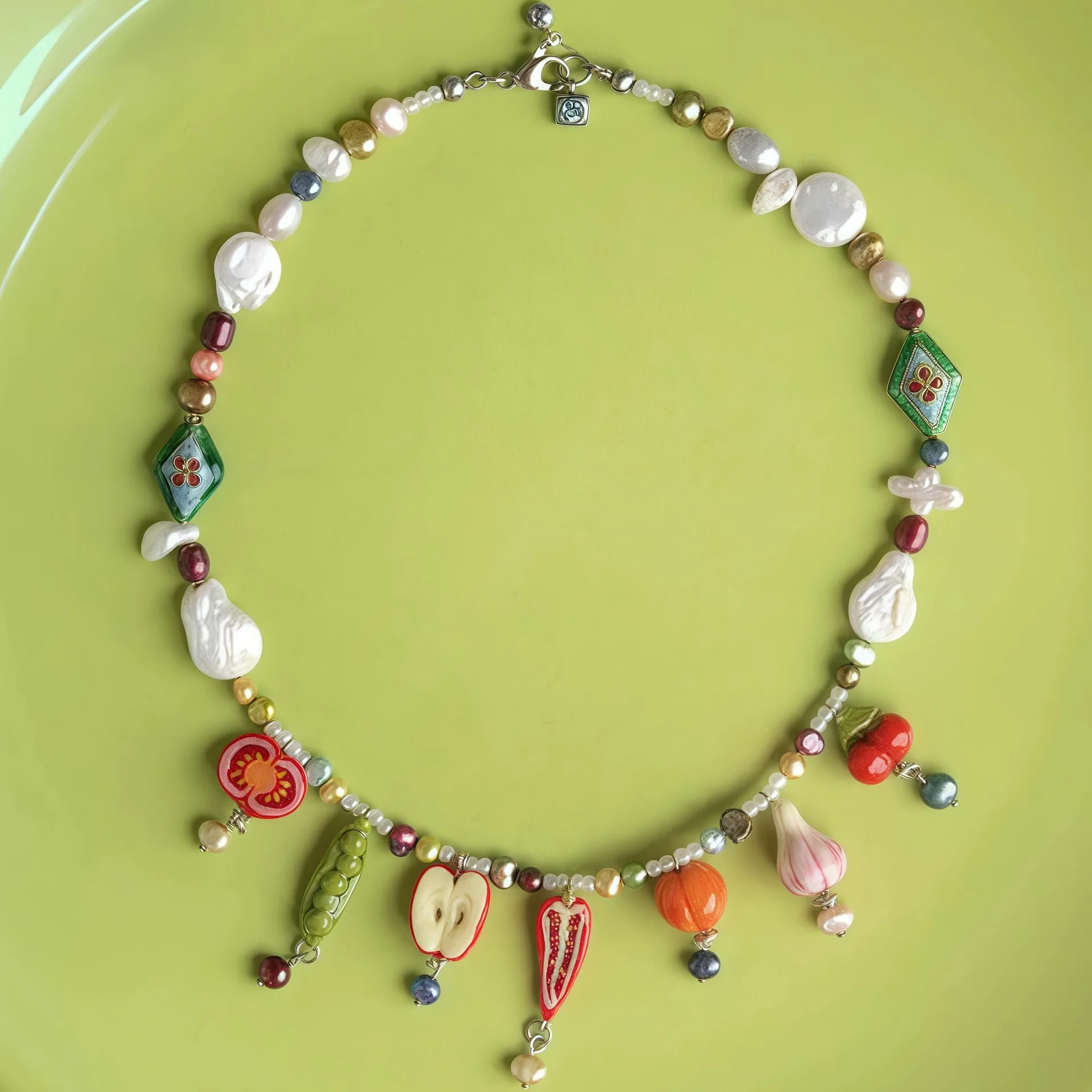 New Delicious Fruits Series Pendant Copper Plate Gold Charms Jewelry Making DIY Handmade Craft Wholesale
