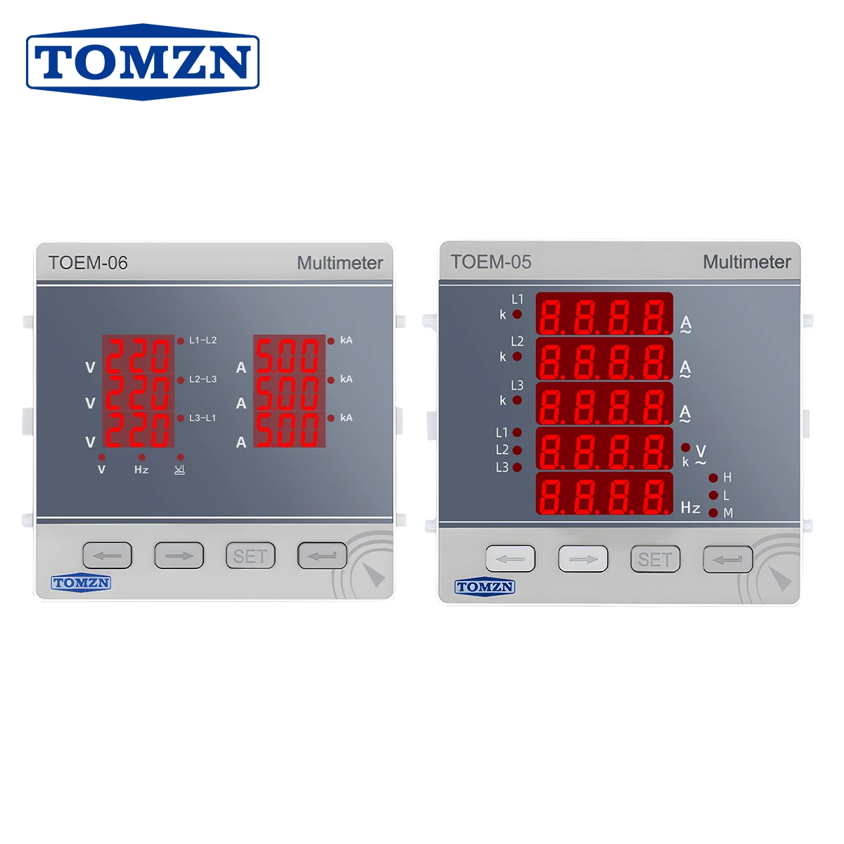 

Three Phase High Precision Volt Current Hz Multi-function Meter 3P4L AC/DC 85-265V Line-to-Line Voltage Password Max Min Value