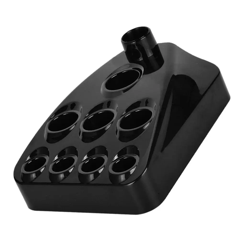 حامل أكواب حبر الوشم الصباغ حامل رف بلاستيكي ذو تسعة فتحات للاستوديو والاستخدام المنزلي