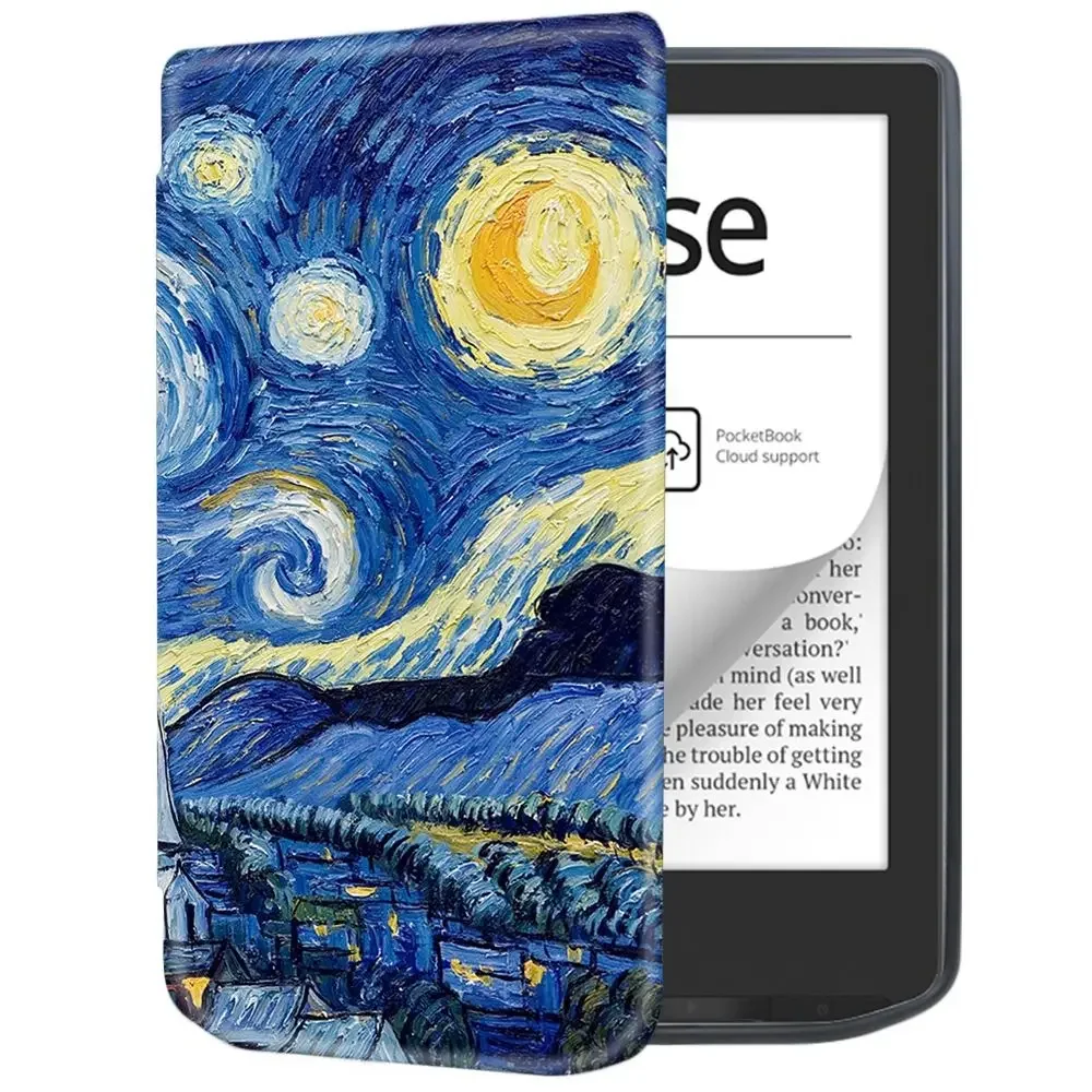 

Auto Wake Sleep E-Reader Case Ultra Slim Soft PB 629/634 Funda PU Leather Wear-resistant for Pocketbook Verse/Verse Pro