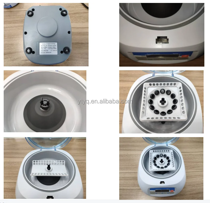 Mini centrifuga da laboratorio con display LCD da 12000 giri/min per tubi da 2 ml, 1,5 ml, 0,5 ml e 0,2 ml
