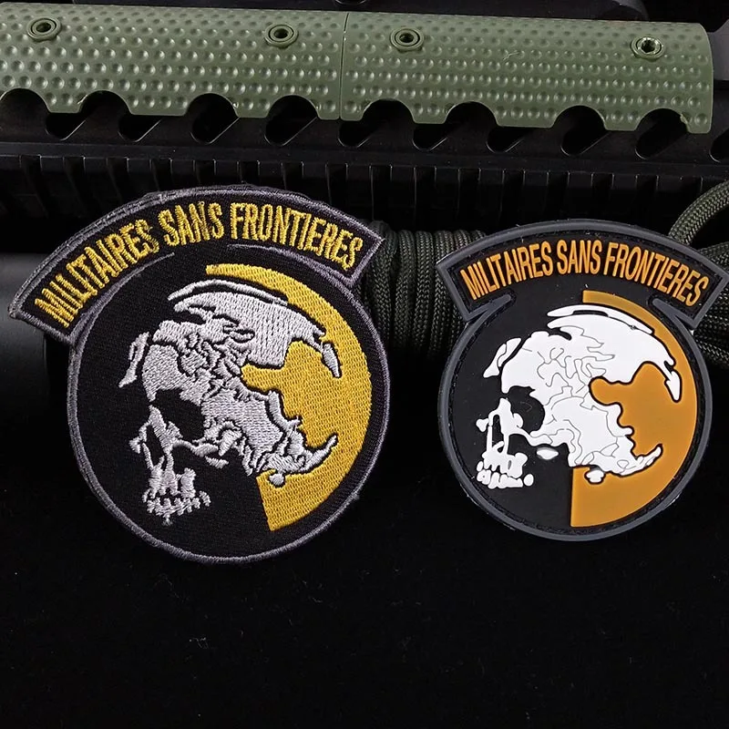 Patch Mágico de PVC para Equipamento de Liga MSF e Parallet Border, Patch Militar para Fãs, Patch para Braço, Patch para Mochila, ex