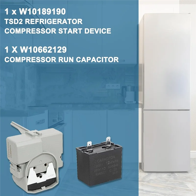 TCF-For Whirlpool Kenmore Electrolux Refrigerator Freezer Start Device Combination 2319792 W10197428 W10662129