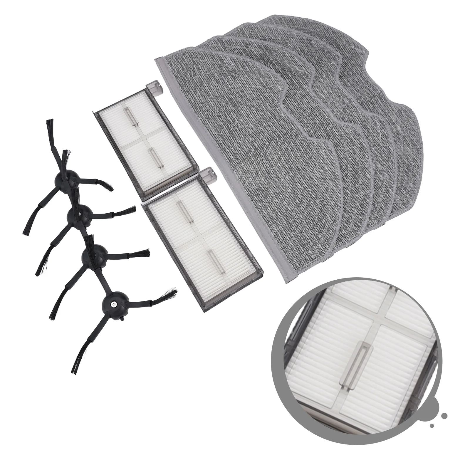 Home Cleaning Tools Side Brush Removes Dirt Particles Comprehensive Cleaning Easy Installation High-quality Filters