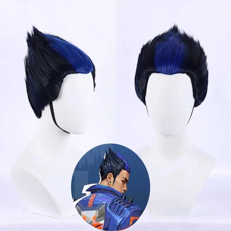 Valorant Yoru 게임 코스프레 의상 롤 플레잉 판타지아 의상 자켓 장갑 남자 멋진 드레스 옷 가발 신발 파티 Propx;8'm6