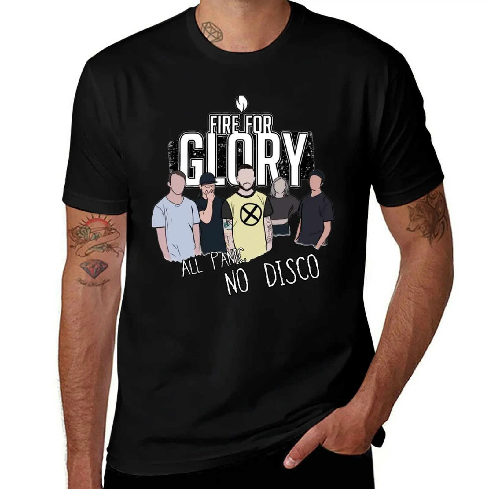 All Panic, No Disco T-Shirt Simple Trendy Casual T-Shirt