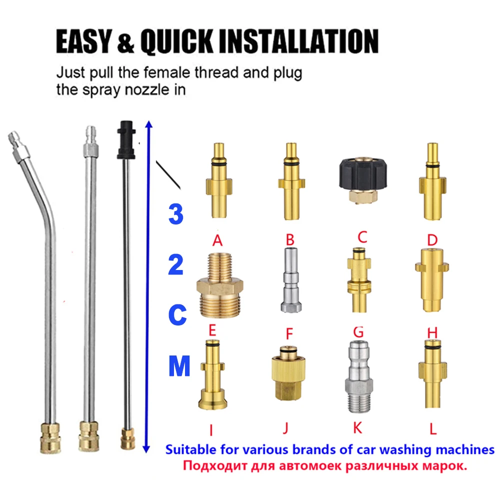 ROUE Road Cleaning Brush and Car Wash for Karcher Lavor Parkside Black and Decker Elitech Greenworks High Pressure Cleaner