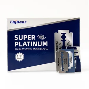 Ferramenta de barbeiro profissional, navalha de segurança de borda dupla com lâminas de barbear retrô de aço inoxidável para barbear e depilação masculina 8 principais vendas duplo venus - №5