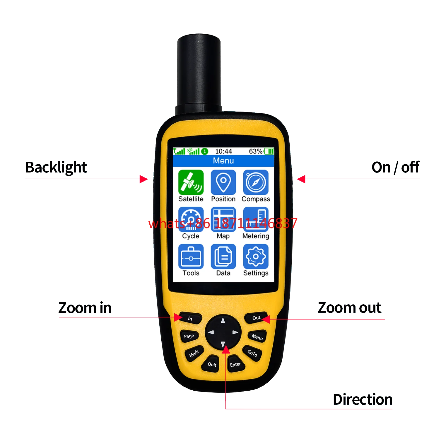 2023 Portable GNSS GPS RTK for Surveyor with High Centimetre Precision Surveying 1408 Channels  Equipment Stake Out