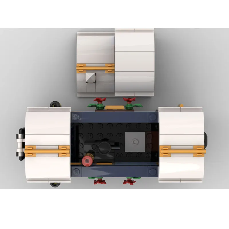 

MOC-241582 Building Blocks Train Track Carriage Small Pieces Creative Gift Birthday Toys Holiday Express Train DIY 224PCS