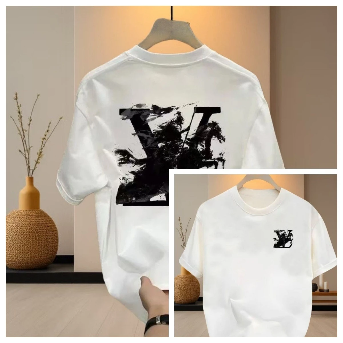 Camiseta Estampada Estilo Americano Verano 2026 - Camiseta Clásica de Manga Corta Casual y Moderna - Diseño Versátil