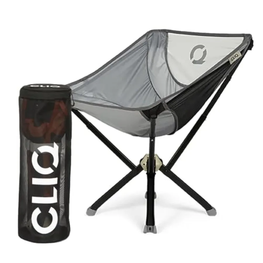 

Кемпинговое кресло ClassiQ 2.0 с сумкой для переноски - портативное складное кресло и сумка для активного отдыха - усиленная конструкция, выдерживает нагрузку до 400 фунтов - быстрая установка