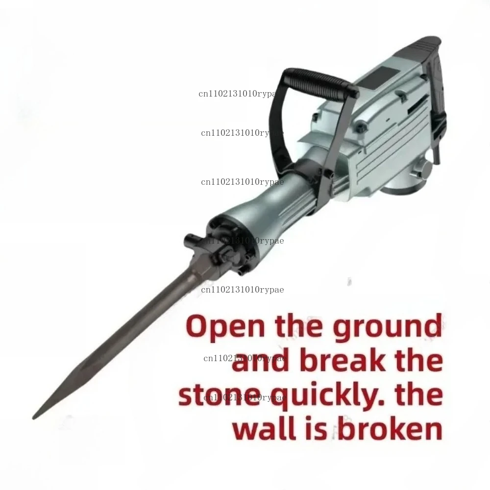 65 Heavy Duty Electric Demolition Hammer, 220V High Power Jackhammer, with Impact Drill Function, Industrial Grade Concrete